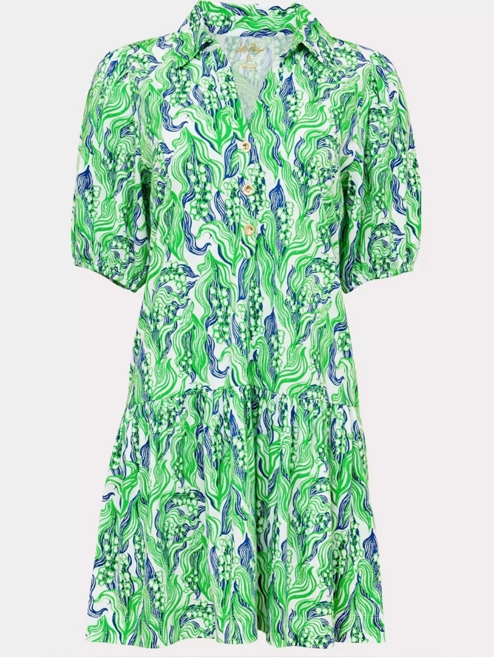 Lilly Pulitzer Bingley Dress Putting Green Lilly of the Valley XXL